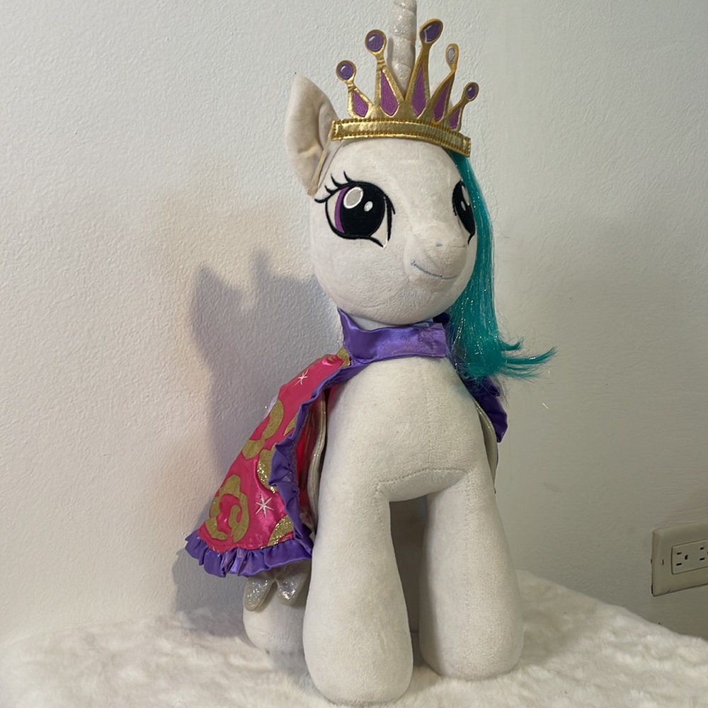 Buil-a-Bear and My Little Pony’s Princess Celestia Plush with cape and Crown